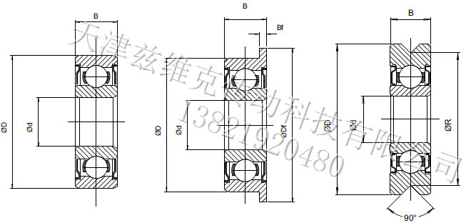 ZWICKERR608/22深溝球軸承圖紙