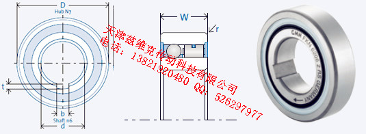 GMNFKN6208-2RS單向軸承圖紙