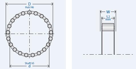 GMNRL463-4單向軸承圖紙